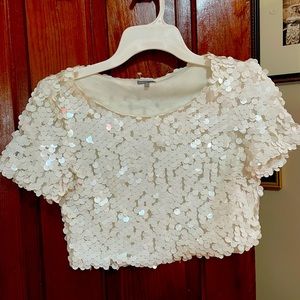 Sequin Crop Top